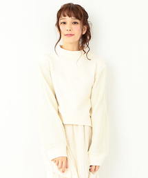 CAROLINA GLASER | CAROLINA GLASER / スタンドカラー ショートトップス(スウェット)