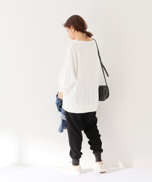 SLOBE IENA（スローブイエナ）の「ワッフルジョガーパンツ【手洗い可能/ウエストゴム】◆（その他パンツ・レディース・ブラック/キャメル・FREE）」の3枚目の写真