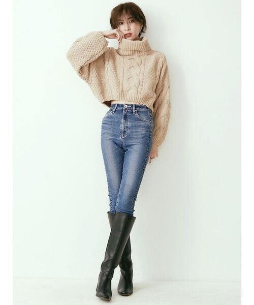 GYDA（ジェイダ）の「H/Wパウダースキニーデニムパンツ（デニムパンツ・レディース・ブルー/インディゴブルー・X-SMALL/SMALL/MEDIUM）」の9枚目の写真