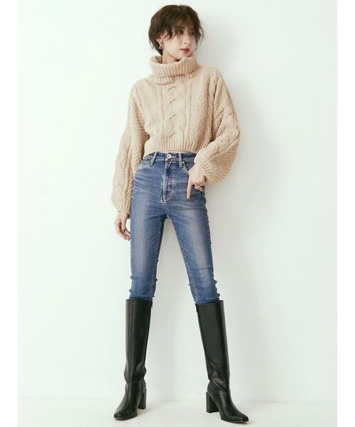 GYDA（ジェイダ）の「H/Wパウダースキニーデニムパンツ（デニムパンツ・レディース・ブルー/インディゴブルー・X-SMALL/SMALL/MEDIUM）」の15枚目の写真