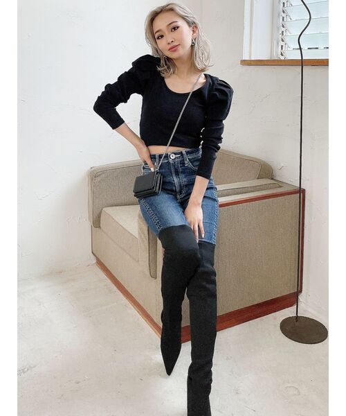 GYDA（ジェイダ）の「H/Wパウダースキニーデニムパンツ（デニムパンツ・レディース・ブルー/インディゴブルー・X-SMALL/SMALL/MEDIUM）」の21枚目の写真