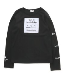 フロッキーロゴもちふわロンT