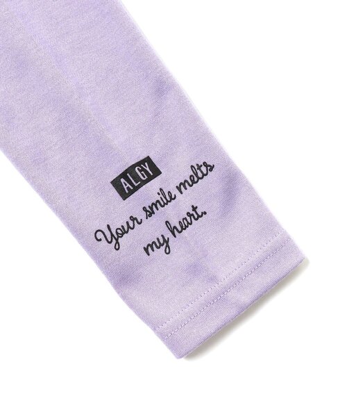 algy(アルジー)の「フロッキーロゴもちふわロンT(Tシャツ/カットソー・キッズ・オフホワイト/ミント/ラベンダー/ブラック・SMALL/XXX-SMALL/MEDIUM/X-SMALL/XX-SMALL)」の12枚目の写真