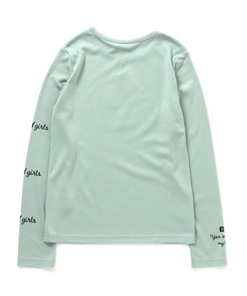 algy(アルジー)の「フロッキーロゴもちふわロンT(Tシャツ/カットソー・キッズ・オフホワイト/ミント/ラベンダー/ブラック・SMALL/XXX-SMALL/MEDIUM/X-SMALL/XX-SMALL)」の16枚目の写真