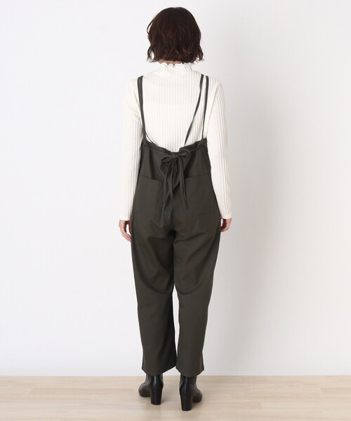 Cutie Blonde(キューティーブロンド)の「◆【S-L】バックリボンサロペット(サロペット/オーバーオール・レディース・ブラック/カーキ/ブルー・01/02/03)」の14枚目の写真