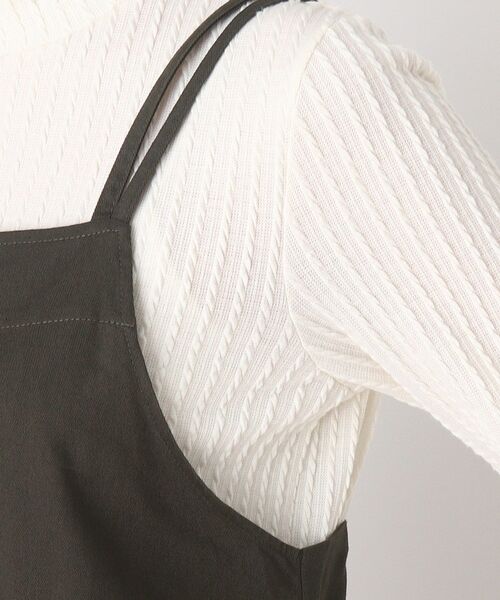 Cutie Blonde(キューティーブロンド)の「◆【S-L】バックリボンサロペット(サロペット/オーバーオール・レディース・ブラック/カーキ/ブルー・01/02/03)」の12枚目の写真