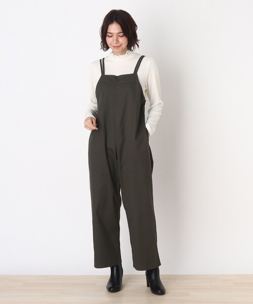 Cutie Blonde(キューティーブロンド)の「◆【S-L】バックリボンサロペット(サロペット/オーバーオール・レディース・ブラック/カーキ/ブルー・01/02/03)」の9枚目の写真