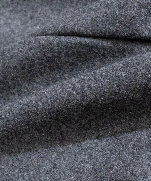 JOHN'S CLOSET(ジョンズクローゼット)の「【i】メルトンチェスターコート(チェスターコート・メンズ・ネイビー/杢グレー/ブラック/チェック・MEDIUM/LARGE/X-LARGE)」の8枚目の写真