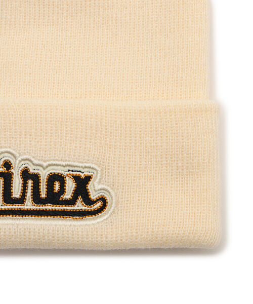 AVIREX（アヴィレックス）の「ロゴ ニット キャップ / LOGO KNIT CAP / アヴィレックス / AVIREX（ニットキャップ/ビーニー・メンズ・ネイビー/オフホワイト/ブラック・FREE）」の8枚目の写真