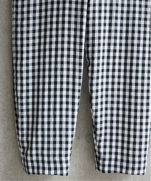 sneeuw（スニュウ）の「チェックオールインワン（サロペット/オーバーオール・レディース・サックスブルー/ブラック・ONESIZE）」の4枚目の写真