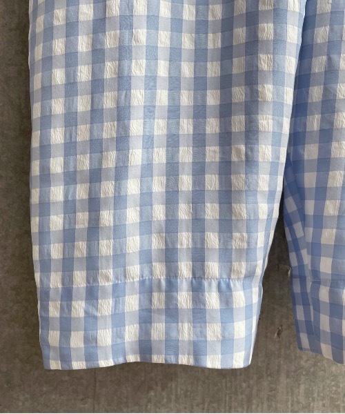 sneeuw（スニュウ）の「チェックオールインワン（サロペット/オーバーオール・レディース・サックスブルー/ブラック・ONESIZE）」の12枚目の写真