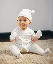 D.fesense | 【D.fesense/ディーフェセンス】肌着＆ミトン＆耳つき帽子セット(その他ベビーウェア)