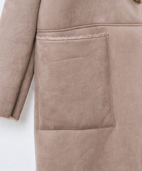 CIAOPANIC(チャオパニック)の「リバーシブルムートンコート(ムートンコート・レディース・ブラウン/モカ・FREE)」の14枚目の写真