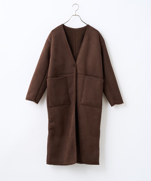 CIAOPANIC(チャオパニック)の「リバーシブルムートンコート(ムートンコート・レディース・ブラウン/モカ・FREE)」の20枚目の写真