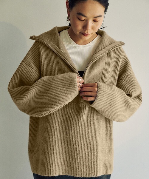 CREDONA(クレドナ)の「ハーフジップニット(ニット/セーター)」 - WEAR CREDONA(クレドナ)の「ハーフジップニット(ニット/セーター)」 - WEAR