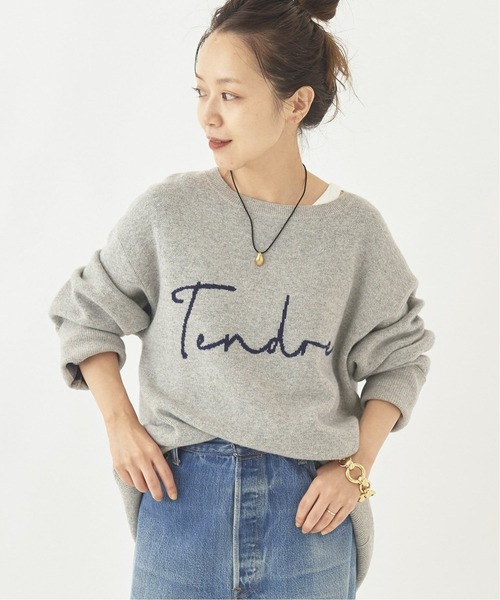 plage（プラージュ）の「les Tendre A-LINE LOGO ニット2◆（ニット/セーター・レディース・グレー・FREE）」の4枚目の写真