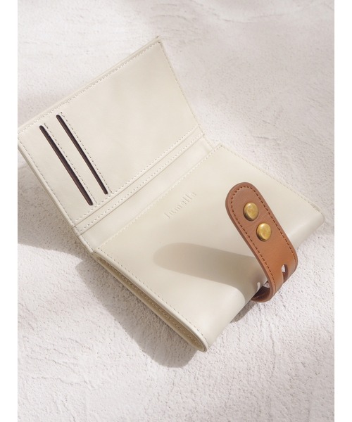 JUMELLE（ジュメロ）の「バイカラーレザーウォレット（財布・レディース・ホワイト/ブラウン・FREE）」の6枚目の写真