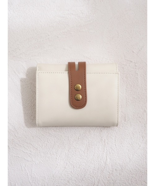 JUMELLE（ジュメロ）の「バイカラーレザーウォレット（財布・レディース・ホワイト/ブラウン・FREE）」の5枚目の写真