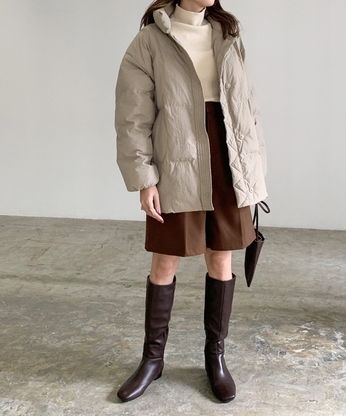 LIAN（リアン）の「センタープレスタックハーフパンツ（その他パンツ・レディース・グリーン/ブラック/ブラウン/グレイッシュベージュ/アイボリー/ブラック系/グレー/ホワイト系・FREE）」の19枚目の写真