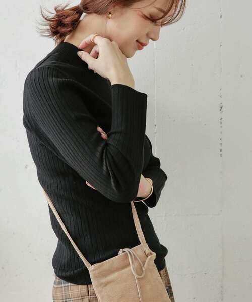 URBAN RESEARCH DOORS(アーバンリサーチドアーズ)の「ハイネックリブKNIT(ニット/セーター・レディース・ブラック/アイボリー/ブラウン系その他/ブルー系その他・ONE)」の11枚目の写真
