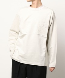 HIGH GAUGE URAKE MOCK NECK TEE / ハイゲージ裏毛ロングスリーブＴシャツ