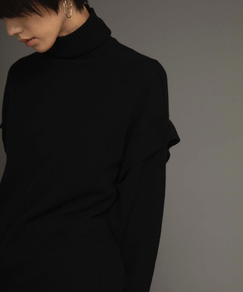 ANT（アント）の「ショルダーデザインニット【ANT】（ニット/セーター・レディース・ホワイト/ブラック/グリーン・FREE）」の18枚目の写真