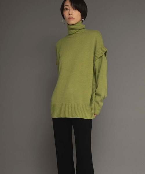 ANT（アント）の「ショルダーデザインニット【ANT】（ニット/セーター・レディース・ホワイト/ブラック/グリーン・FREE）」の22枚目の写真