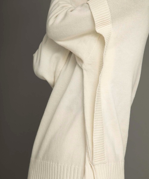 ANT（アント）の「ショルダーデザインニット【ANT】（ニット/セーター・レディース・ホワイト/ブラック/グリーン・FREE）」の10枚目の写真