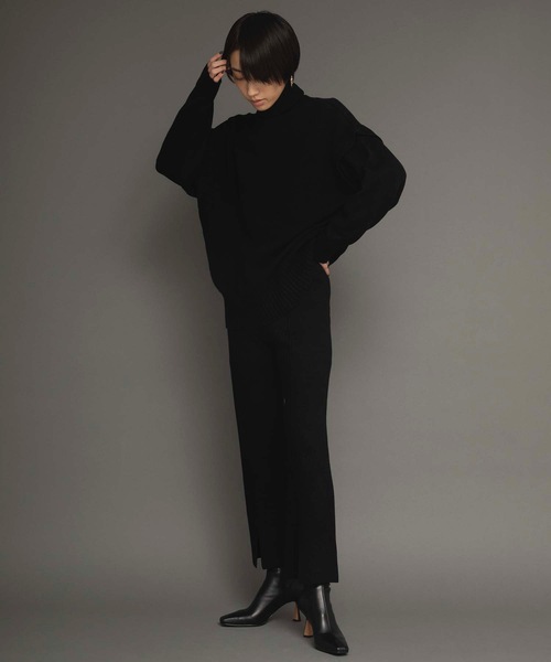 ANT（アント）の「ショルダーデザインニット【ANT】（ニット/セーター・レディース・ホワイト/ブラック/グリーン・FREE）」の12枚目の写真