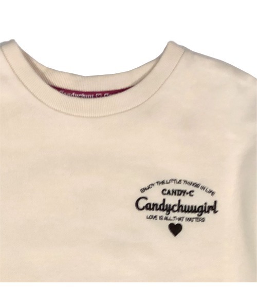 Candychuu（キャンディチュウ）の「袖チェックトレーナー（Tシャツ/カットソー・キッズ・ネイビー/オフホワイト・SS/S/M/XXS）」の5枚目の写真