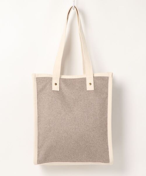 Samansa Mos2(サマンサ モスモス)の「パイピングトートバッグ(トートバッグ・レディース・モカ/キャメル・フリ-)」の2枚目の写真