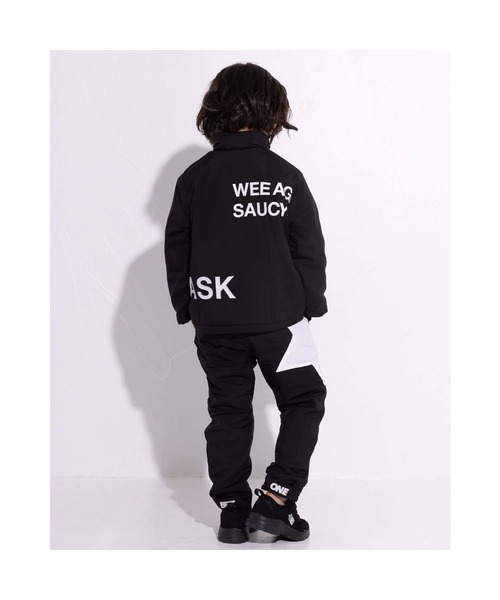 WASK(ワスク)の「WASK/裏 フリース 星 切り替え ジャケット (100~160cm)(ナイロンジャケット・キッズ・ブラック/ブルー・120/110/140/160/130/150/100)」の6枚目の写真