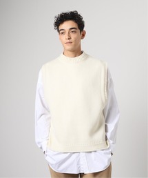 【j.s.homestead】ブリティッシュ ウール ガンジー ニットベスト