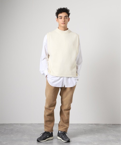 JOURNAL STANDARD J.S HOMESTEAD（ジャーナルスタンダードホームステッド）の「【j.s.homestead】ブリティッシュ ウール ガンジー ニットベスト（ベスト・メンズ・ブラック/アイボリー・FREE）」の11枚目の写真