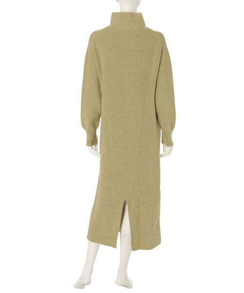 Ungrid(アングリッド)の「ハイネックジップニットワンピース(ワンピース・レディース・ブラック/ミント/ベージュ・FREE)」の18枚目の写真