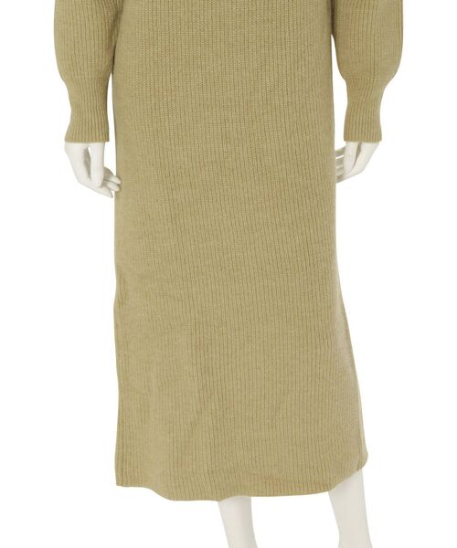 Ungrid(アングリッド)の「ハイネックジップニットワンピース(ワンピース・レディース・ブラック/ミント/ベージュ・FREE)」の21枚目の写真