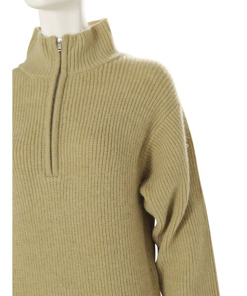 Ungrid(アングリッド)の「ハイネックジップニットワンピース(ワンピース・レディース・ブラック/ミント/ベージュ・FREE)」の22枚目の写真