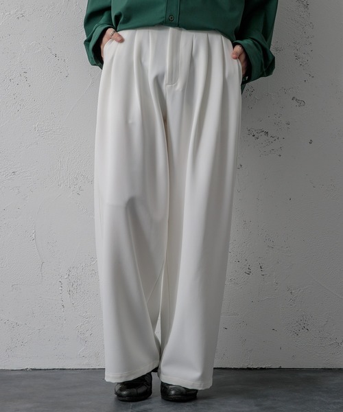 Adoon plain（アドーンプレーン）の「【Adoon plain】4タックパンツ（その他パンツ・メンズ・オフホワイト/オレンジ/ブラック・SMALL/MEDIUM/LARGE）」の4枚目の写真