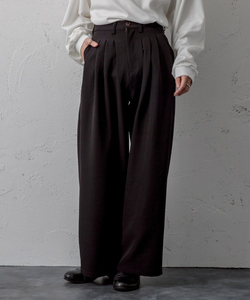 Adoon plain（アドーンプレーン）の「【Adoon plain】4タックパンツ（その他パンツ・メンズ・オフホワイト/オレンジ/ブラック・SMALL/MEDIUM/LARGE）」の5枚目の写真