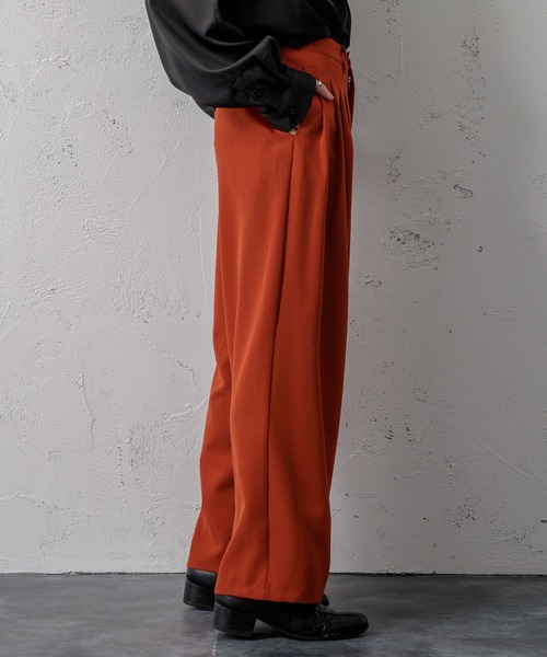 Adoon plain（アドーンプレーン）の「【Adoon plain】4タックパンツ（その他パンツ・メンズ・オフホワイト/オレンジ/ブラック・SMALL/MEDIUM/LARGE）」の9枚目の写真