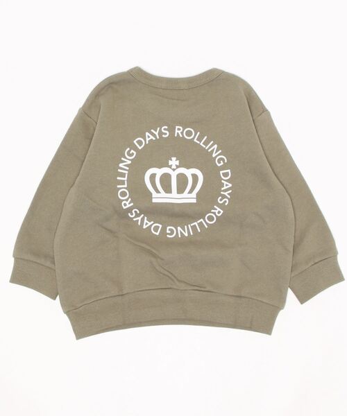 BABYDOLL（ベビードール）の「プチプラトレーナー 6067K（スウェット・キッズ・ブラック×ホワイト/ライトグリーン/モスグリーン/カーキ/ホワイト/ブルー系その他2/ピンク/グリーン系その他3/オフホワイト/チャコールグレー/ターコイズブルー/チェリーピンク・100cm/110cm/120cm/130cm/140cm/90cm）」の21枚目の写真