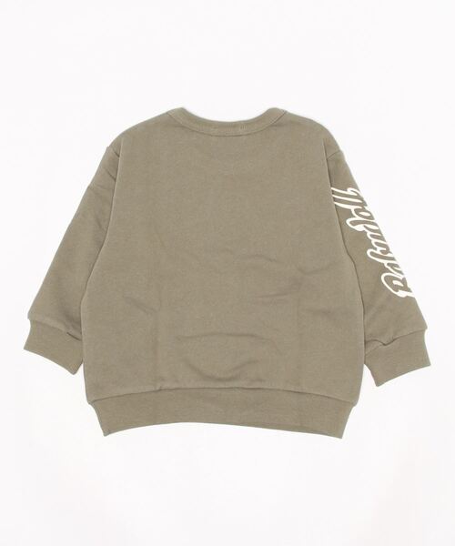 BABYDOLL（ベビードール）の「プチプラトレーナー 6067K（スウェット・キッズ・ブラック×ホワイト/ライトグリーン/モスグリーン/カーキ/ホワイト/ブルー系その他2/ピンク/グリーン系その他3/オフホワイト/チャコールグレー/ターコイズブルー/チェリーピンク・100cm/110cm/120cm/130cm/140cm/90cm）」の17枚目の写真