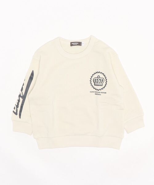 BABYDOLL（ベビードール）の「プチプラトレーナー 6067K（スウェット・キッズ・ブラック×ホワイト/ライトグリーン/モスグリーン/カーキ/ホワイト/ブルー系その他2/ピンク/グリーン系その他3/オフホワイト/チャコールグレー/ターコイズブルー/チェリーピンク・100cm/110cm/120cm/130cm/140cm/90cm）」の18枚目の写真