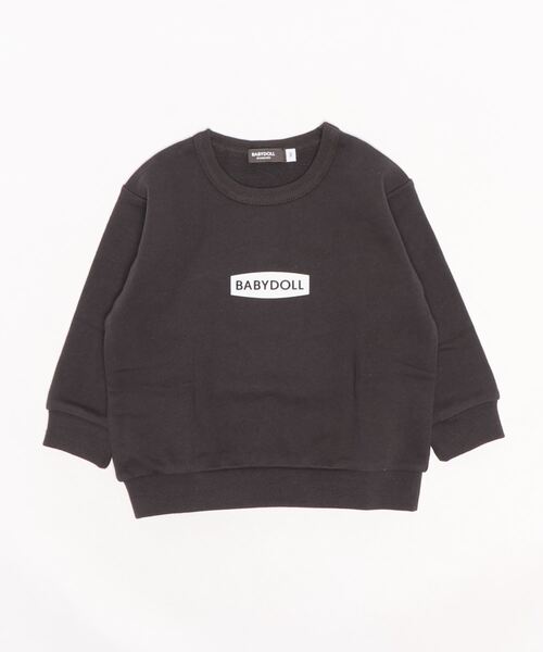 BABYDOLL（ベビードール）の「プチプラトレーナー 6067K（スウェット・キッズ・ブラック×ホワイト/ライトグリーン/モスグリーン/カーキ/ホワイト/ブルー系その他2/ピンク/グリーン系その他3/オフホワイト/チャコールグレー/ターコイズブルー/チェリーピンク・100cm/110cm/120cm/130cm/140cm/90cm）」の22枚目の写真