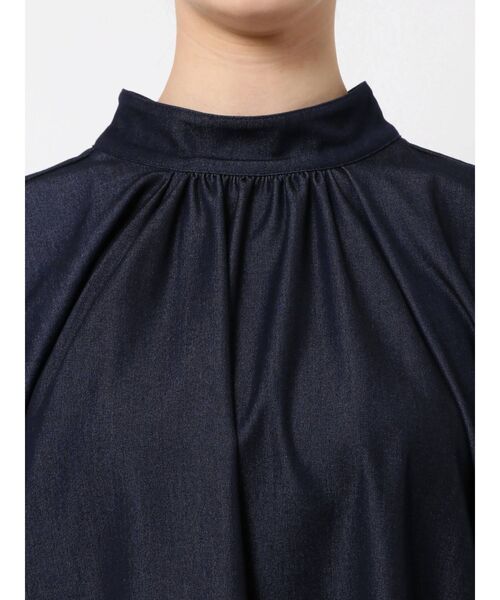 LAGUNAMOON（ラグナムーン）の「デニムライクボリュームブラウス（シャツ/ブラウス・レディース・ホワイト/ブラック/インディゴブルー・FREE）」の11枚目の写真
