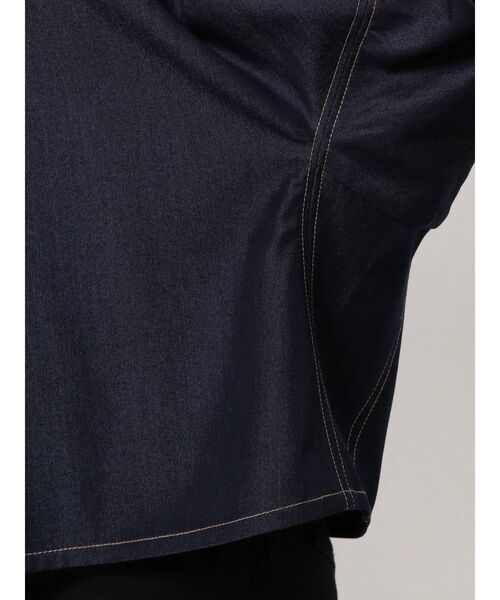 LAGUNAMOON（ラグナムーン）の「デニムライクボリュームブラウス（シャツ/ブラウス・レディース・ホワイト/ブラック/インディゴブルー・FREE）」の13枚目の写真