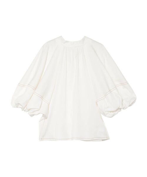 LAGUNAMOON（ラグナムーン）の「デニムライクボリュームブラウス（シャツ/ブラウス・レディース・ホワイト/ブラック/インディゴブルー・FREE）」の21枚目の写真