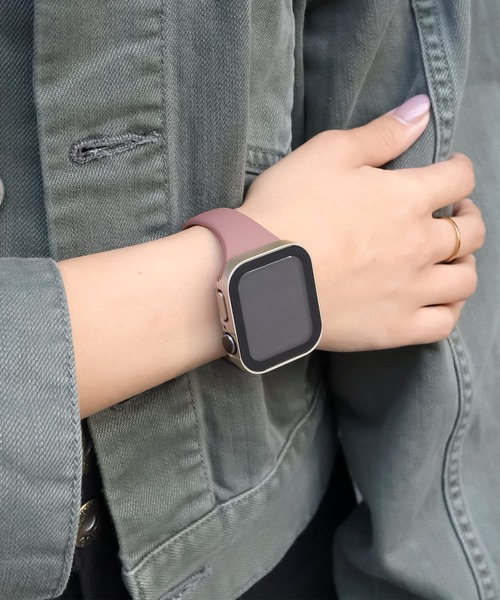 Urban Coral（アーバンコーラル）の「Apple Watch Band / アップルウォッチ バンド カラーシリコンスリム / Urban Coral（デジタル腕時計・レディース・アイボリー/ブラック/グレー/グレー系その他/ブルー系その他/ラベンダー/桜/ブラウン系その他/ローズ・40mm/44mm）」の9枚目の写真