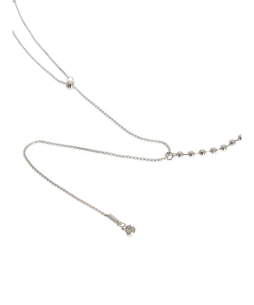 jouetie（ジュエティ）の「ボールチェーンスライダーネックレス（ネックレス・レディース・シルバー/ゴールド・FREE）」の4枚目の写真