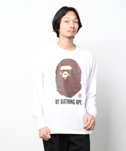 A BATHING APE カットソー ロンT A BATHING APE® Japanese Tattoo Side Big Ape Head Ls Tee